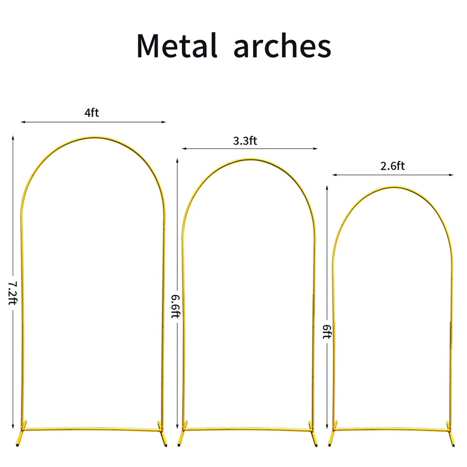 Gold Metal Wedding Arch