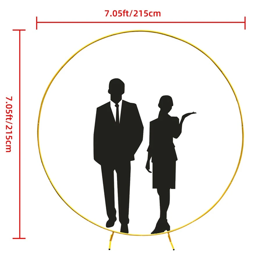 Round Metal Arch Backdrop Stand
